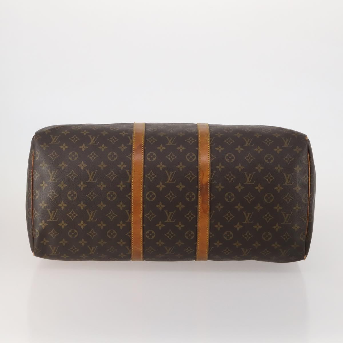 LOUIS VUITTON Monogram Keepall 55 Boston Bag M41424 LV Auth bs37033