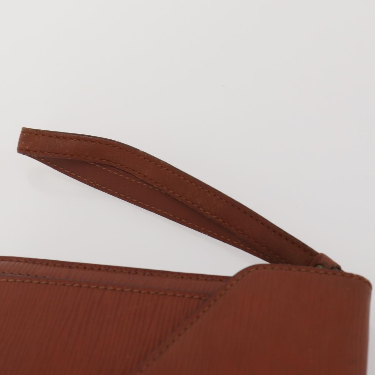 LOUIS VUITTON Epi Serie Dragonne Clutch Bag 2 Set Black Brown LV Auth bs37035