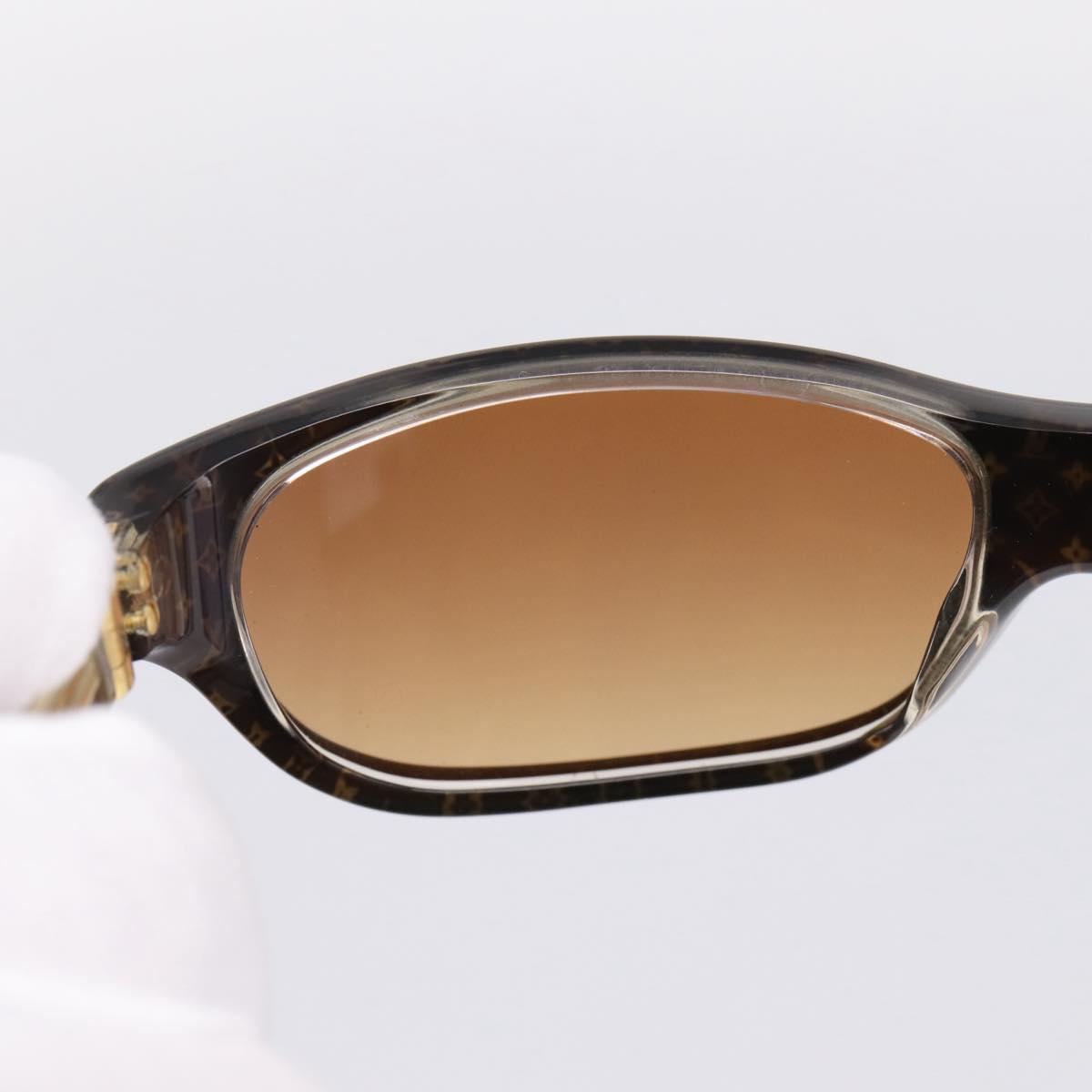 LOUIS VUITTON Sunglasses plastic Brown Z0022E LV Auth bs37036