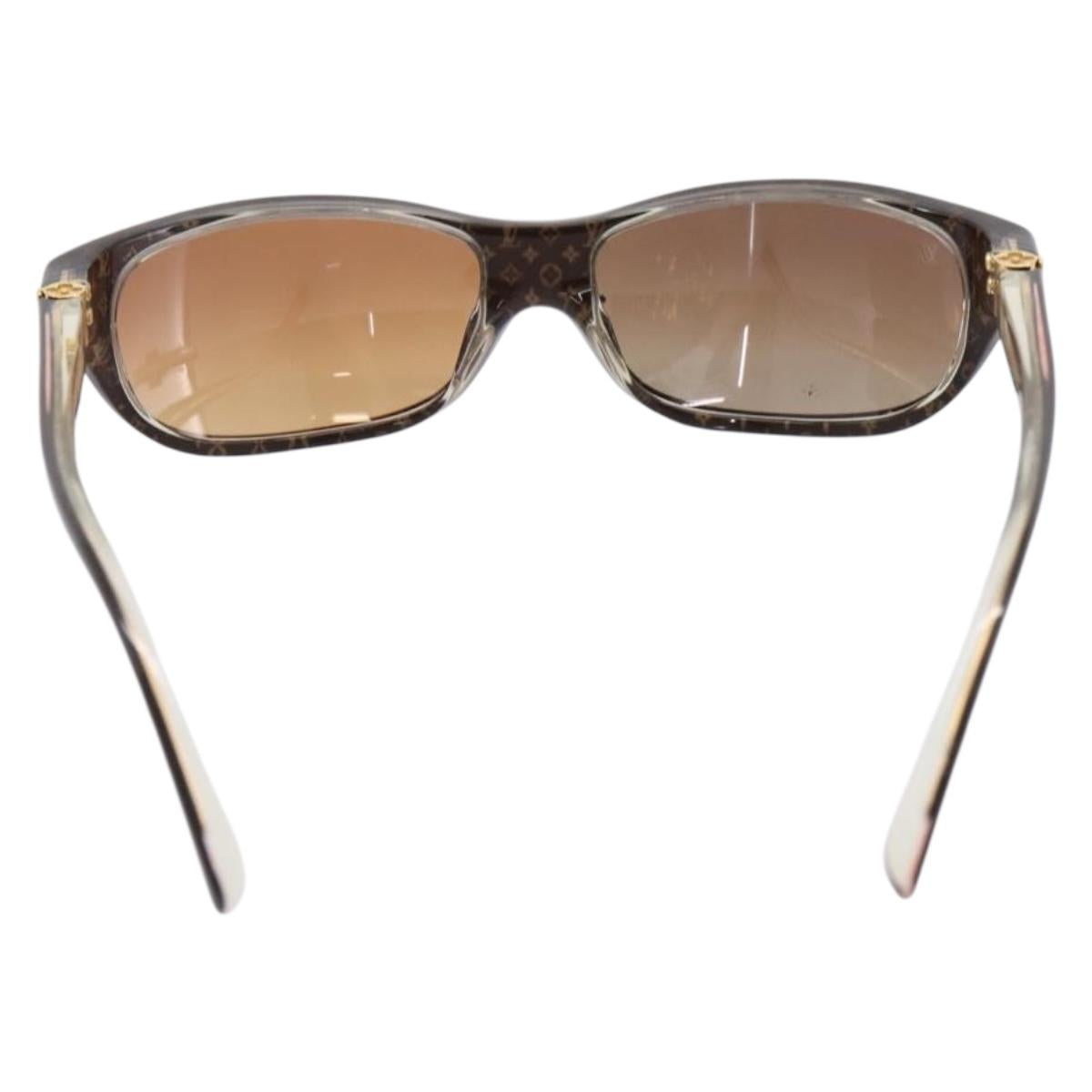 LOUIS VUITTON Sunglasses plastic Brown Z0022E LV Auth bs37036