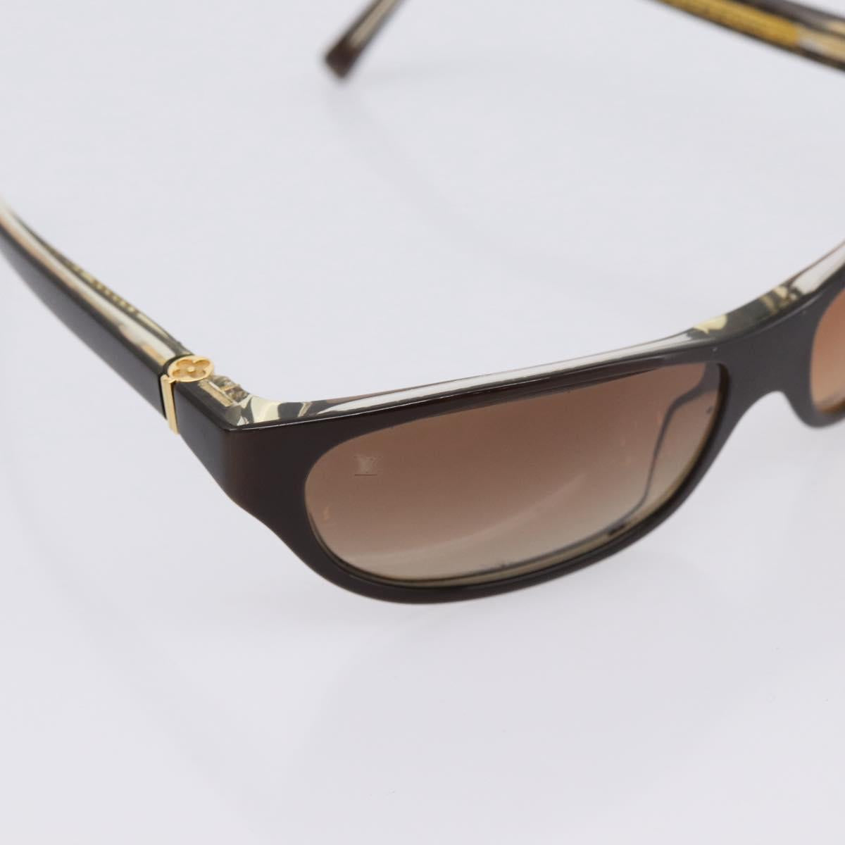 LOUIS VUITTON Sunglasses plastic Brown Z0022E LV Auth bs37036
