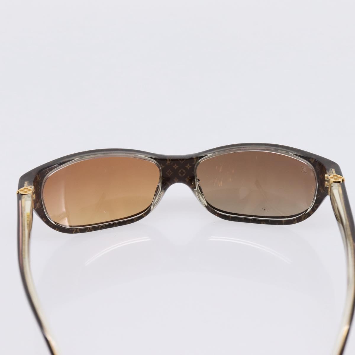 LOUIS VUITTON Sunglasses plastic Brown Z0022E LV Auth bs37036