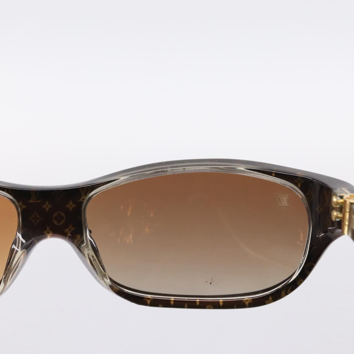 LOUIS VUITTON Sunglasses plastic Brown Z0022E LV Auth bs37036