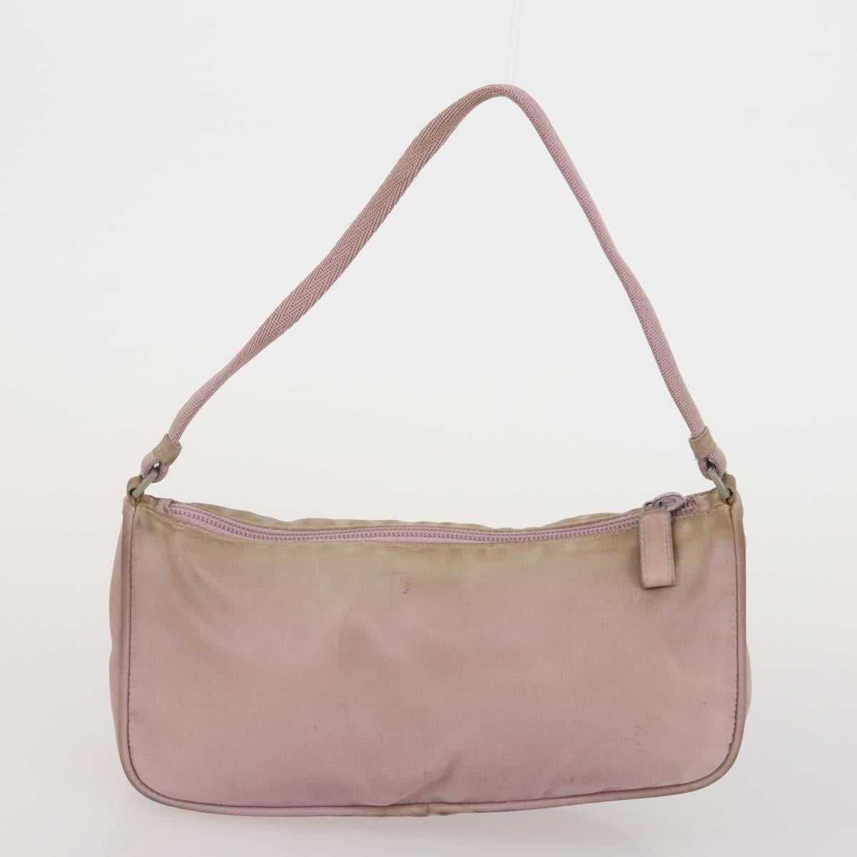 PRADA Hand Bag Nylon 3 Set Green Pink Auth bs37044