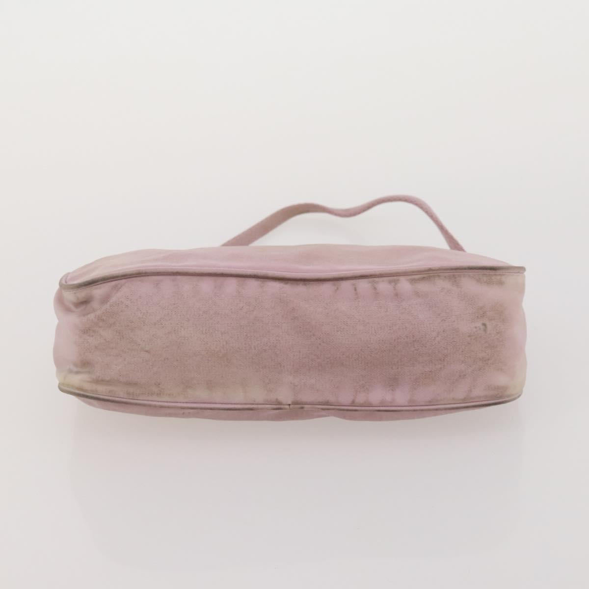 PRADA Hand Bag Nylon 3 Set Green Pink Auth bs37044