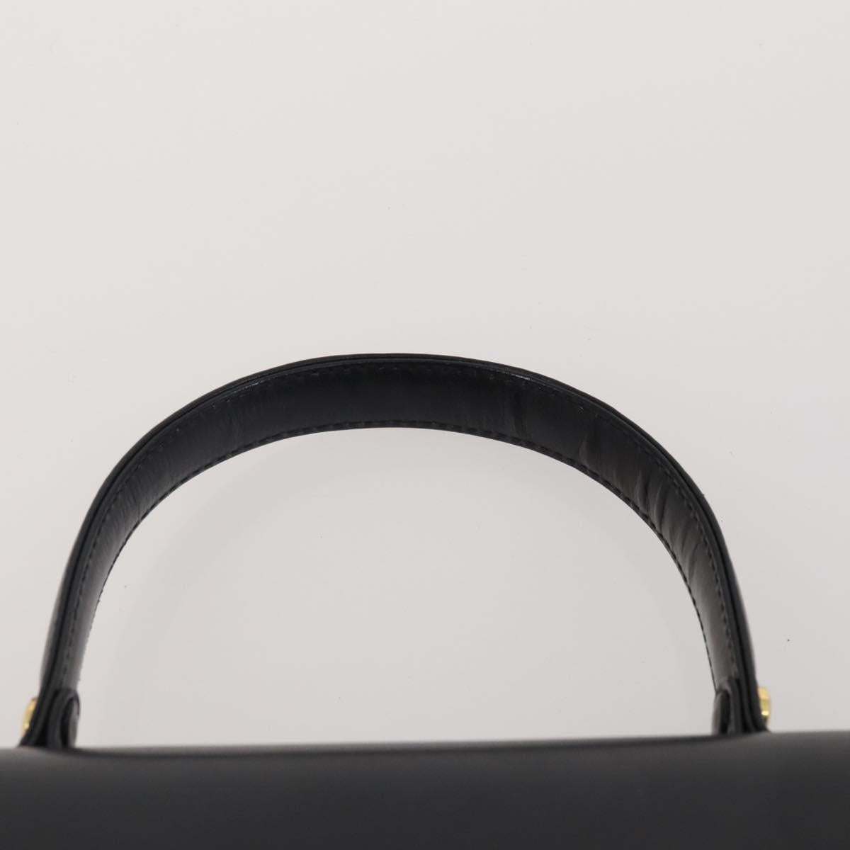 GIVENCHY Shoulder Bag Leather 2 Set Black Gold Auth bs37047