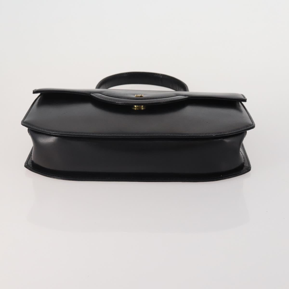 GIVENCHY Shoulder Bag Leather 2 Set Black Gold Auth bs37047