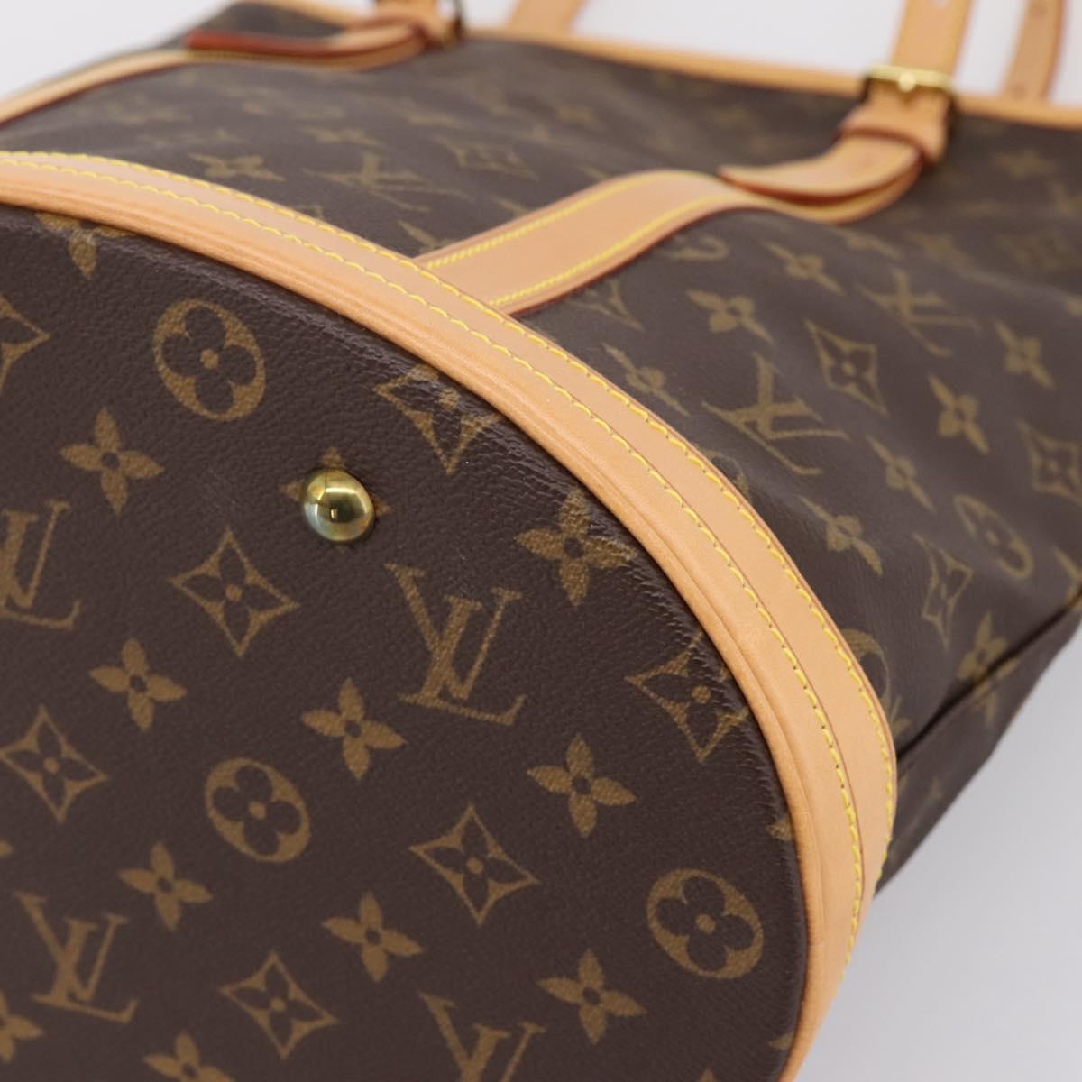 LOUIS VUITTON Monogram Bucket GM Shoulder Bag M42236 LV Auth bs37057