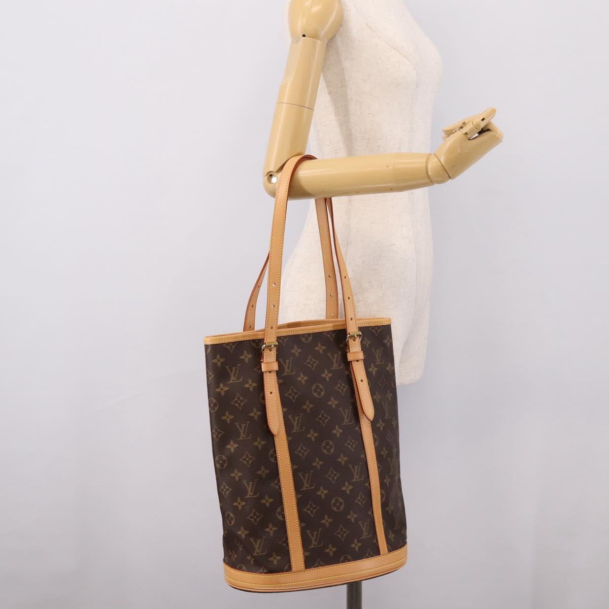 LOUIS VUITTON Monogram Bucket GM Shoulder Bag M42236 LV Auth bs37057