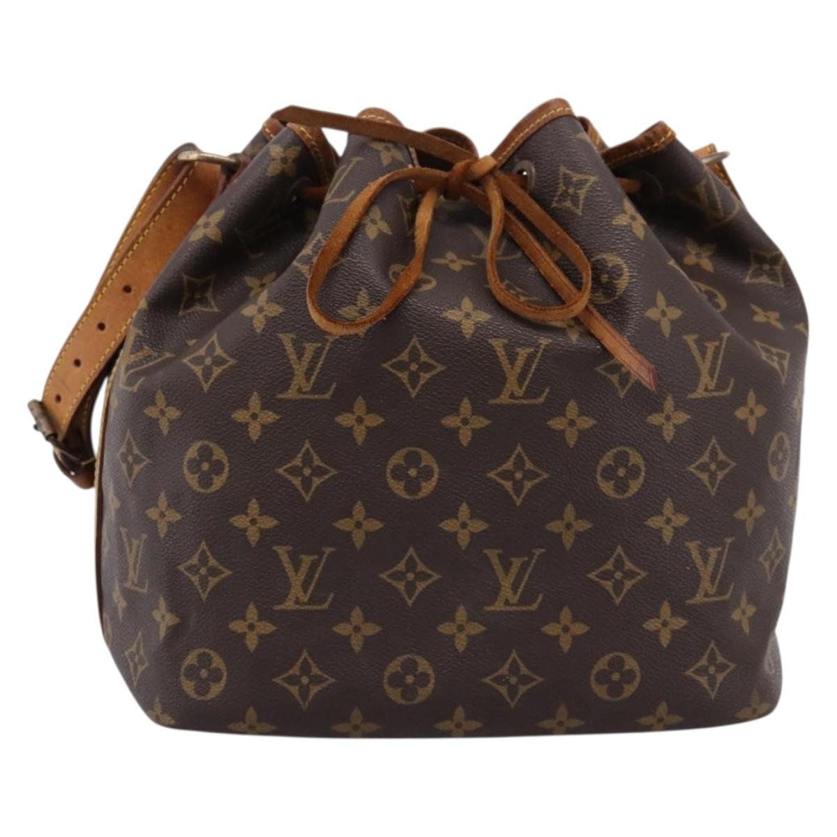 LOUIS VUITTON Monogram Petit Noe Shoulder Bag M42226 LV Auth bs37058