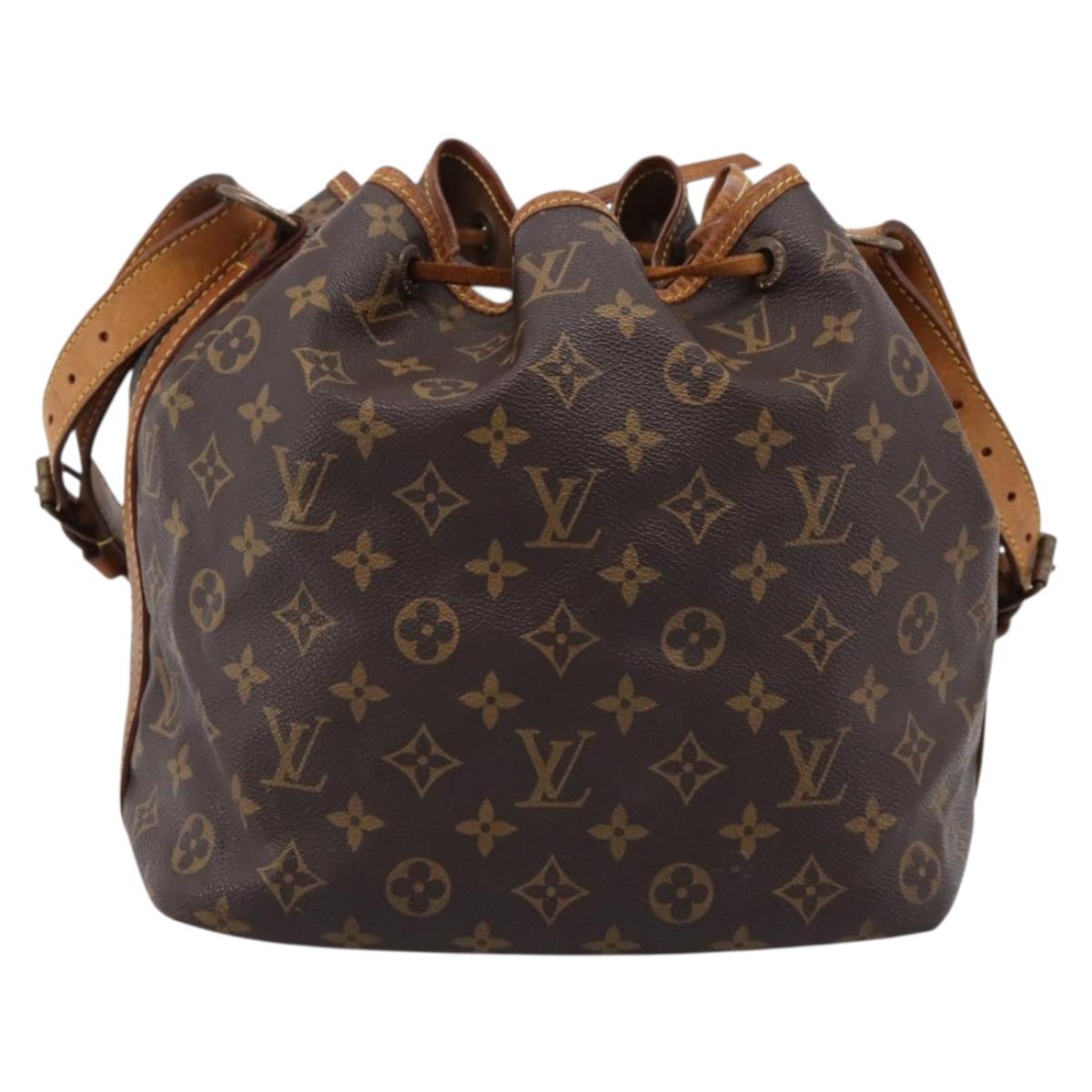 LOUIS VUITTON Monogram Petit Noe Shoulder Bag M42226 LV Auth bs37058