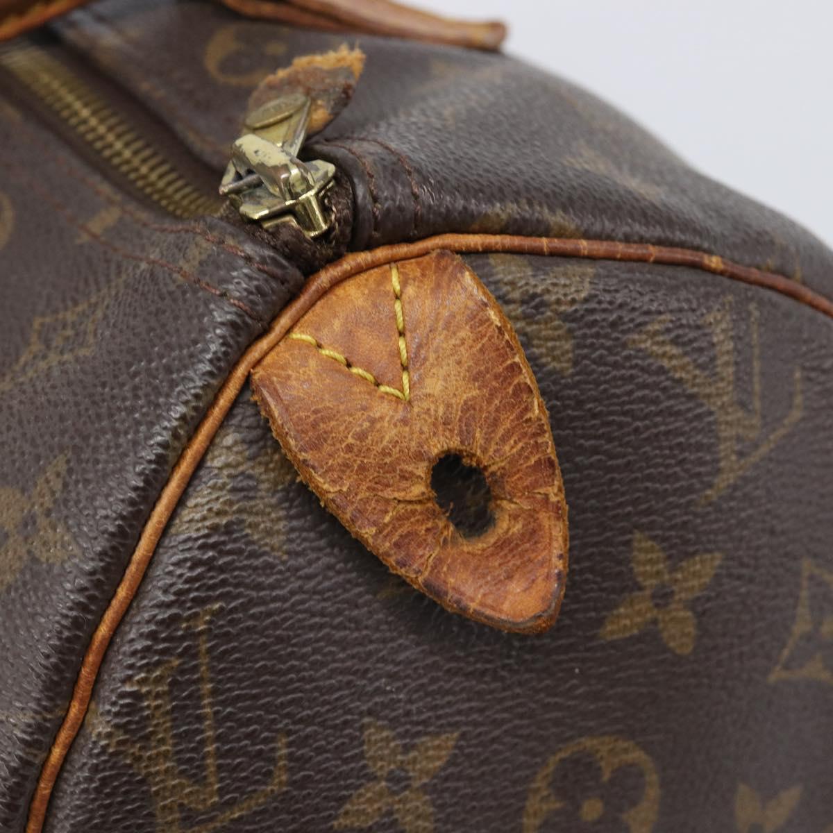 LOUIS VUITTON Monogram Speedy 30 Hand Bag M41526 LV Auth bs37059