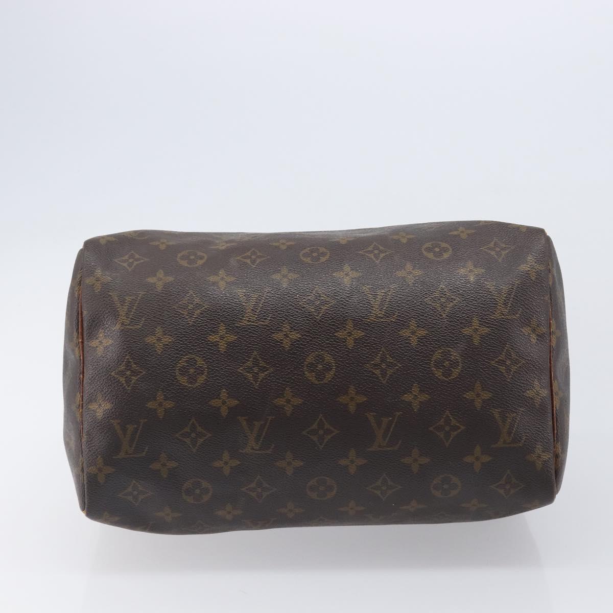 LOUIS VUITTON Monogram Speedy 30 Hand Bag M41526 LV Auth bs37059