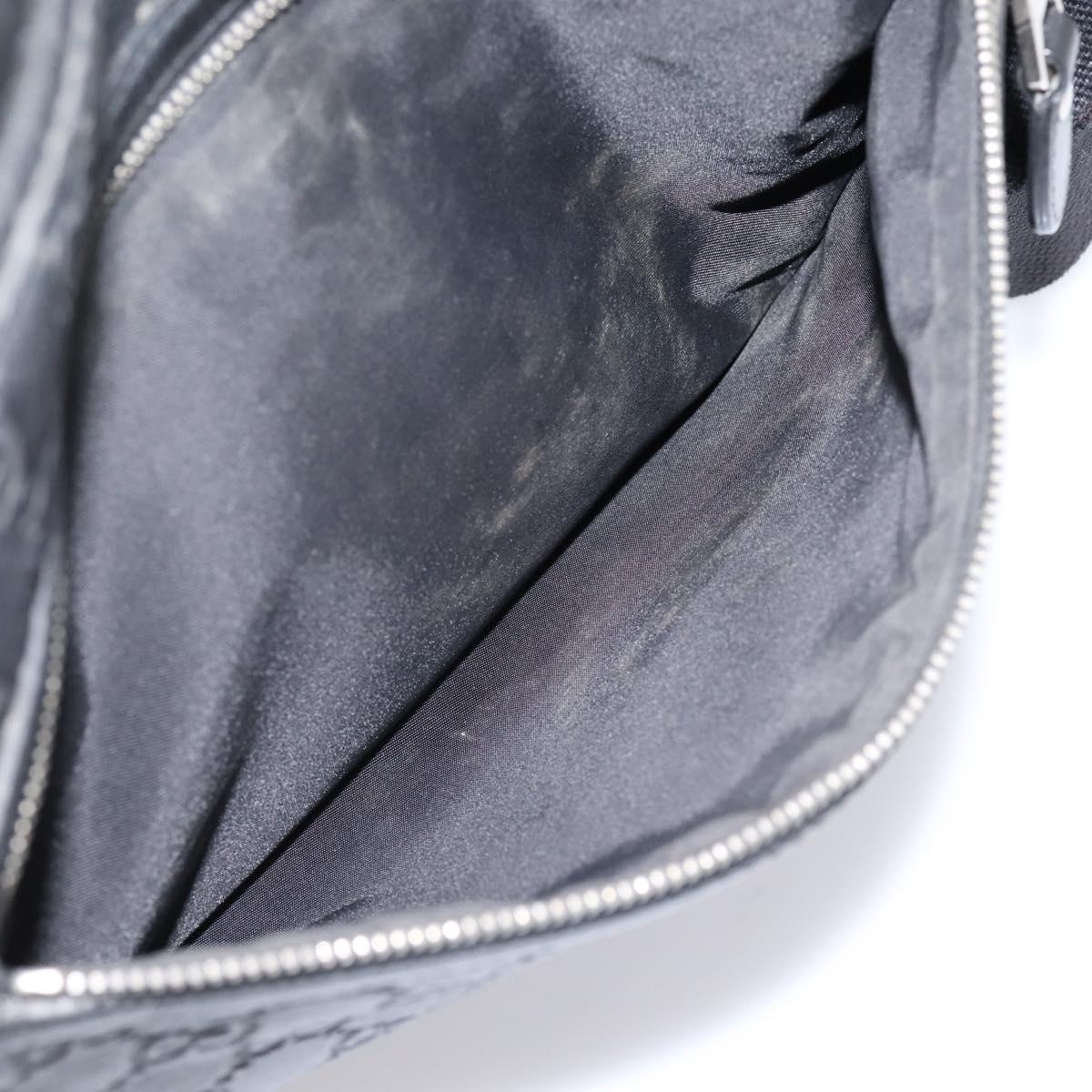 GUCCI GuccissimaGG Shoulder Bag Leather Black Silver 322080 Auth bs37071