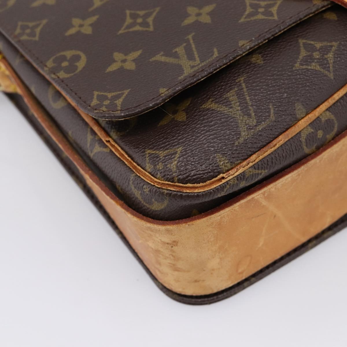 LOUIS VUITTON Monogram Cartouchiere GM Shoulder Bag M51252 LV Auth bs37089