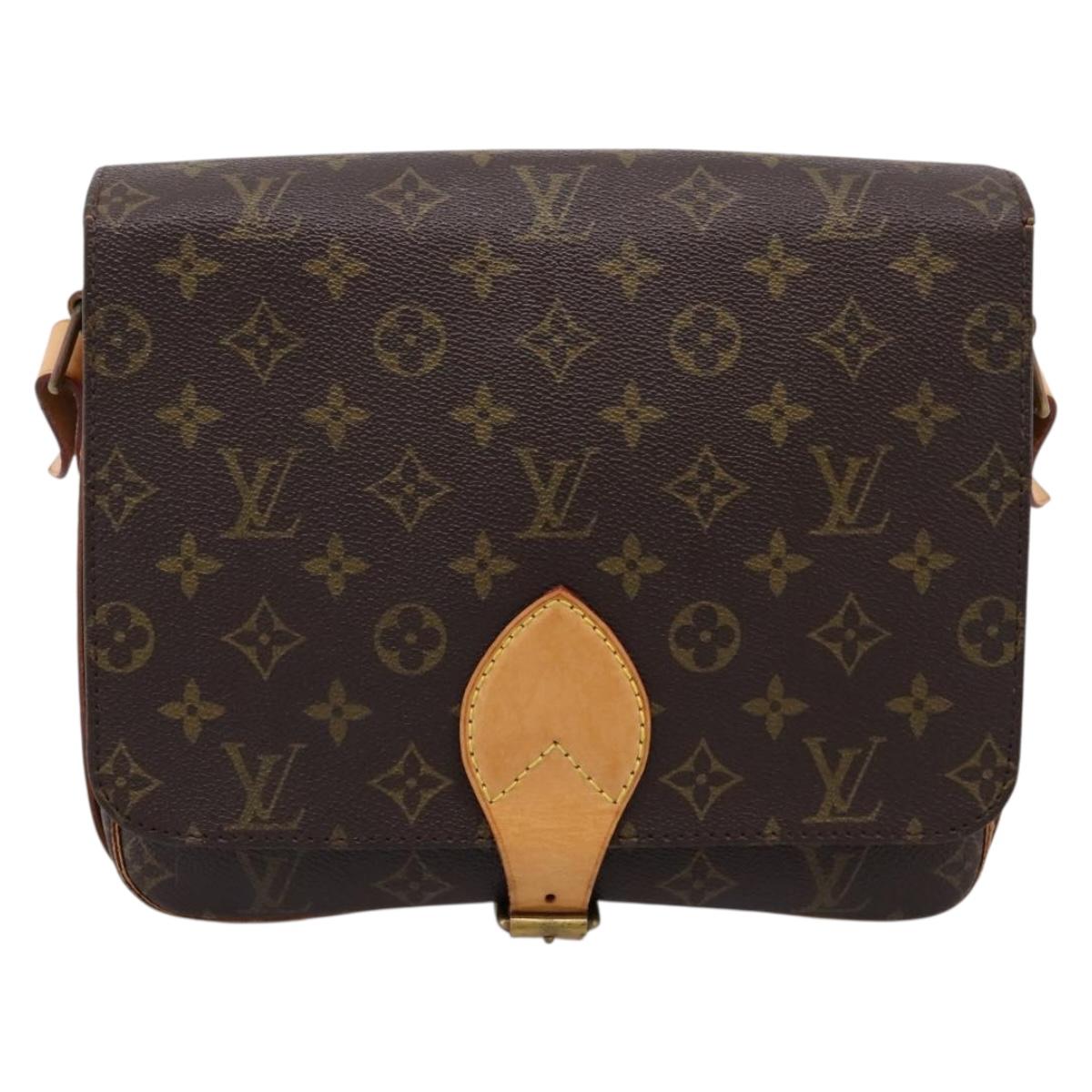 LOUIS VUITTON Monogram Cartouchiere GM Shoulder Bag M51252 LV Auth bs37089