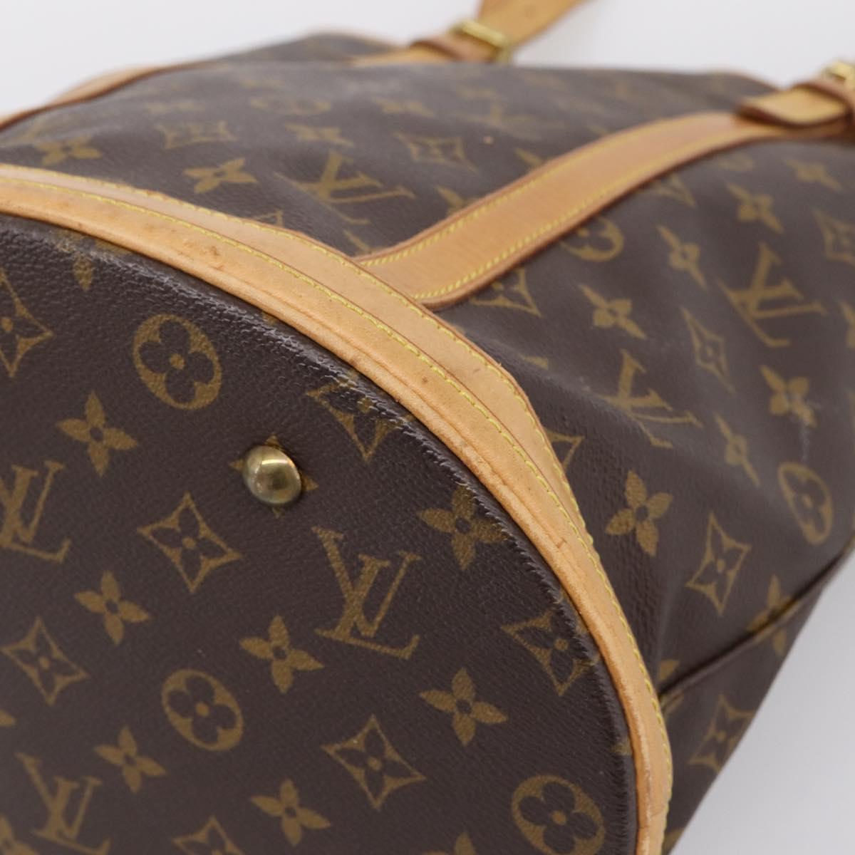 LOUIS VUITTON Monogram Bucket GM Shoulder Bag M42236 LV Auth bs37090