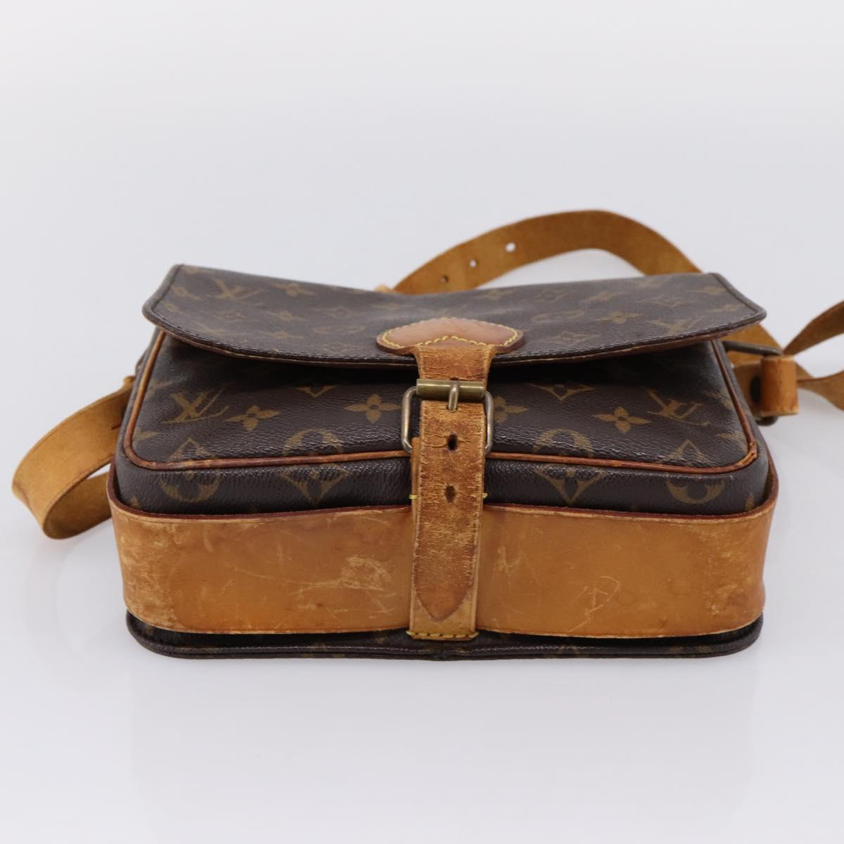 LOUIS VUITTON Monogram Cartouchiere MM Shoulder Bag M51253 LV Auth bs37092