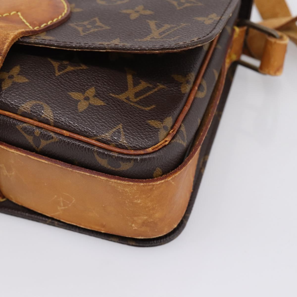 LOUIS VUITTON Monogram Cartouchiere MM Shoulder Bag M51253 LV Auth bs37092