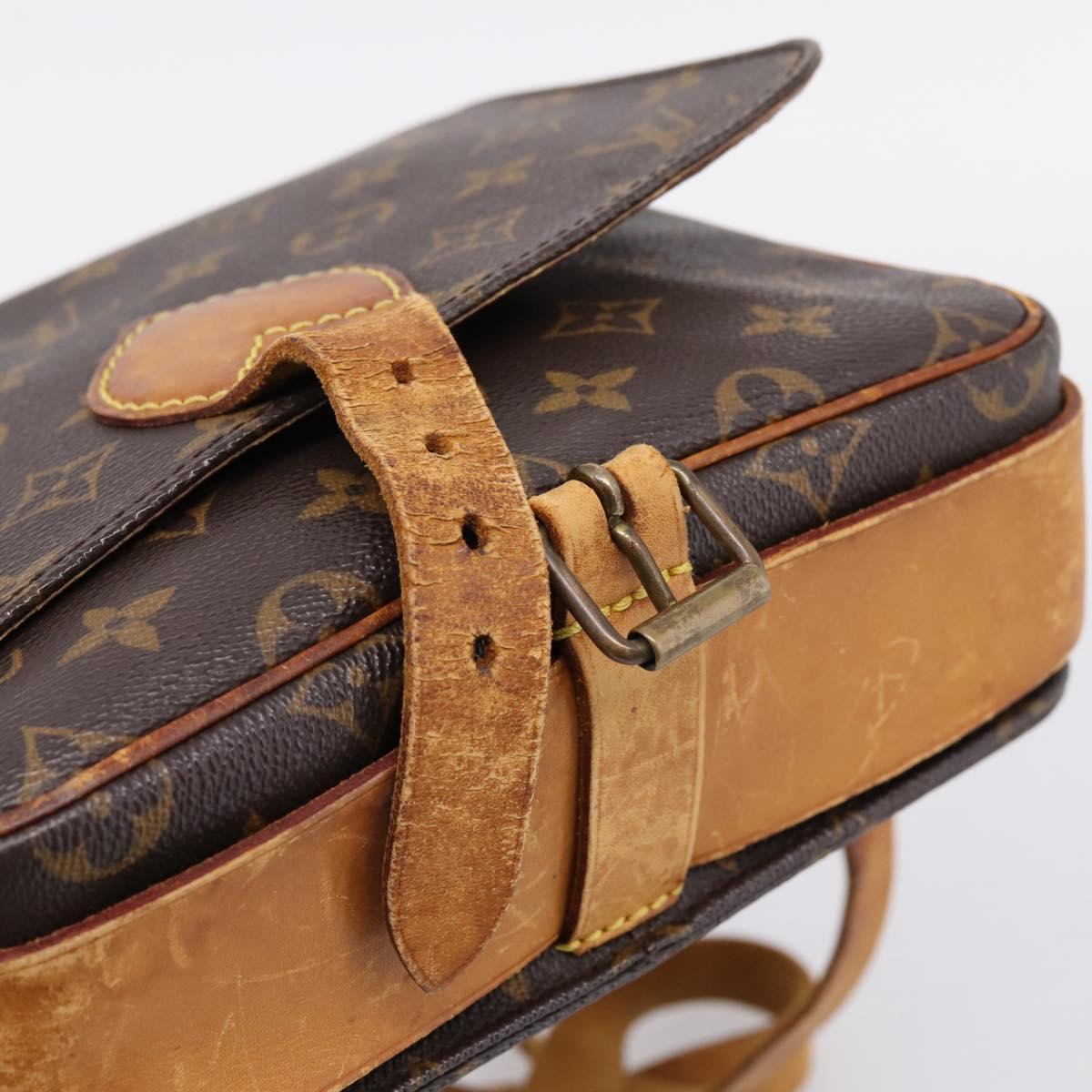 LOUIS VUITTON Monogram Cartouchiere MM Shoulder Bag M51253 LV Auth bs37092