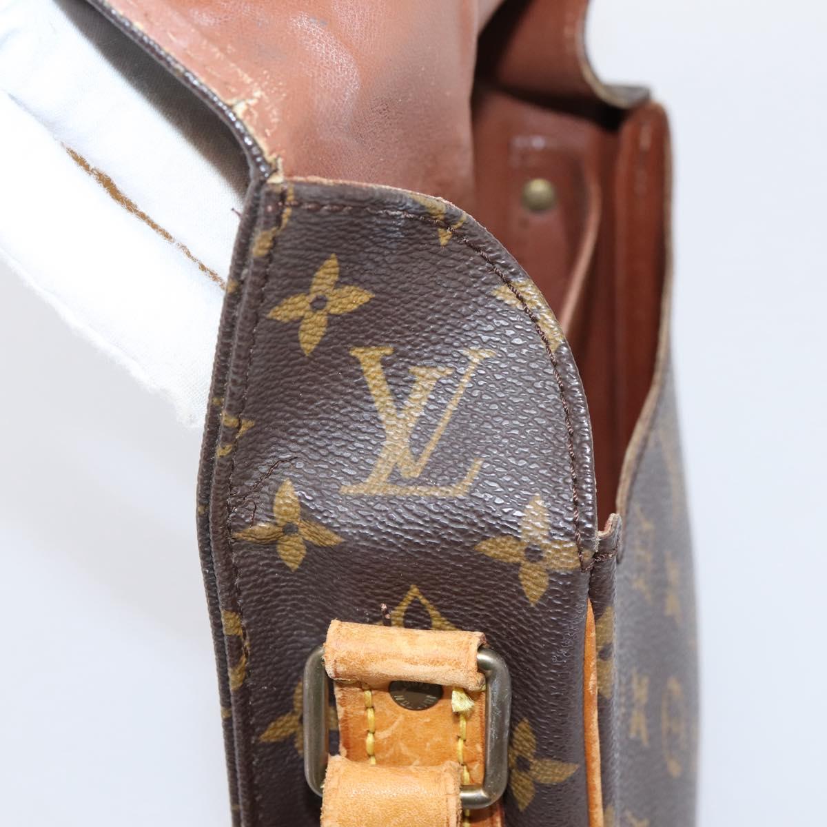 LOUIS VUITTON Monogram Cartouchiere MM Shoulder Bag M51253 LV Auth bs37092