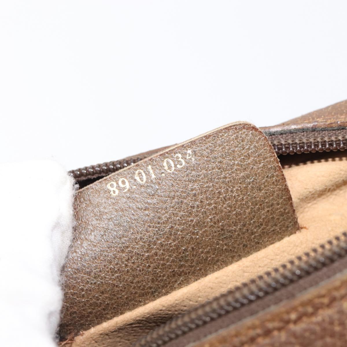GUCCI GG Supreme Web Sherry Line Clutch Bag PVC Beige 89 01 034 Auth bs37095