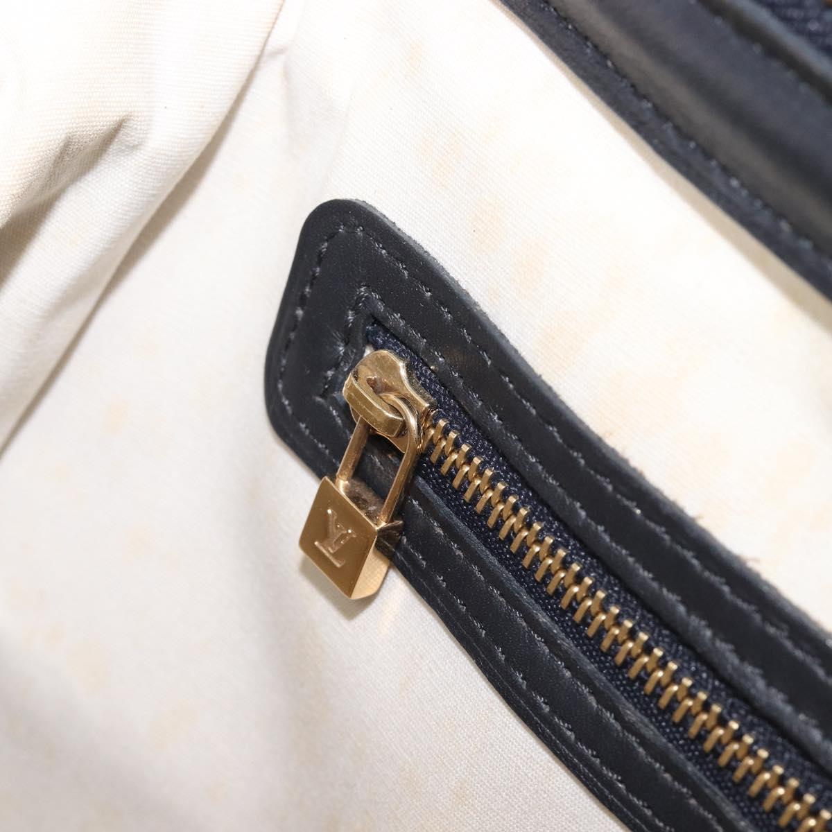 LOUIS VUITTON Monogram Mini Josephine PM Hand Bag Blue M92049 LV Auth bs37106