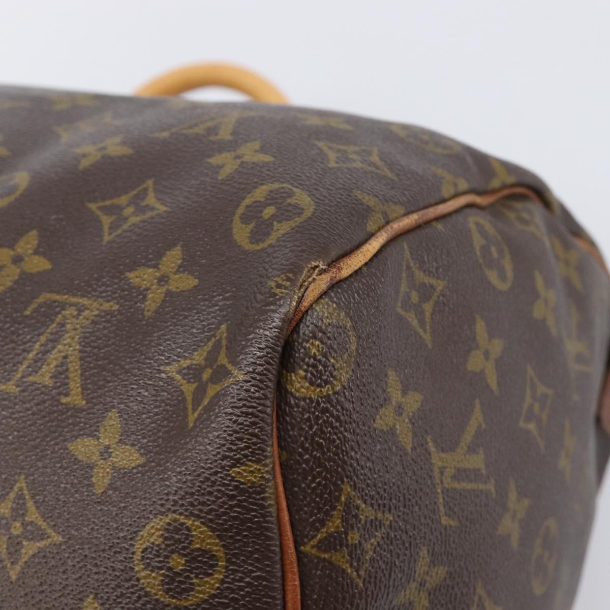 LOUIS VUITTON Monogram Speedy 35 Hand Bag M41524 LV Auth bs37108