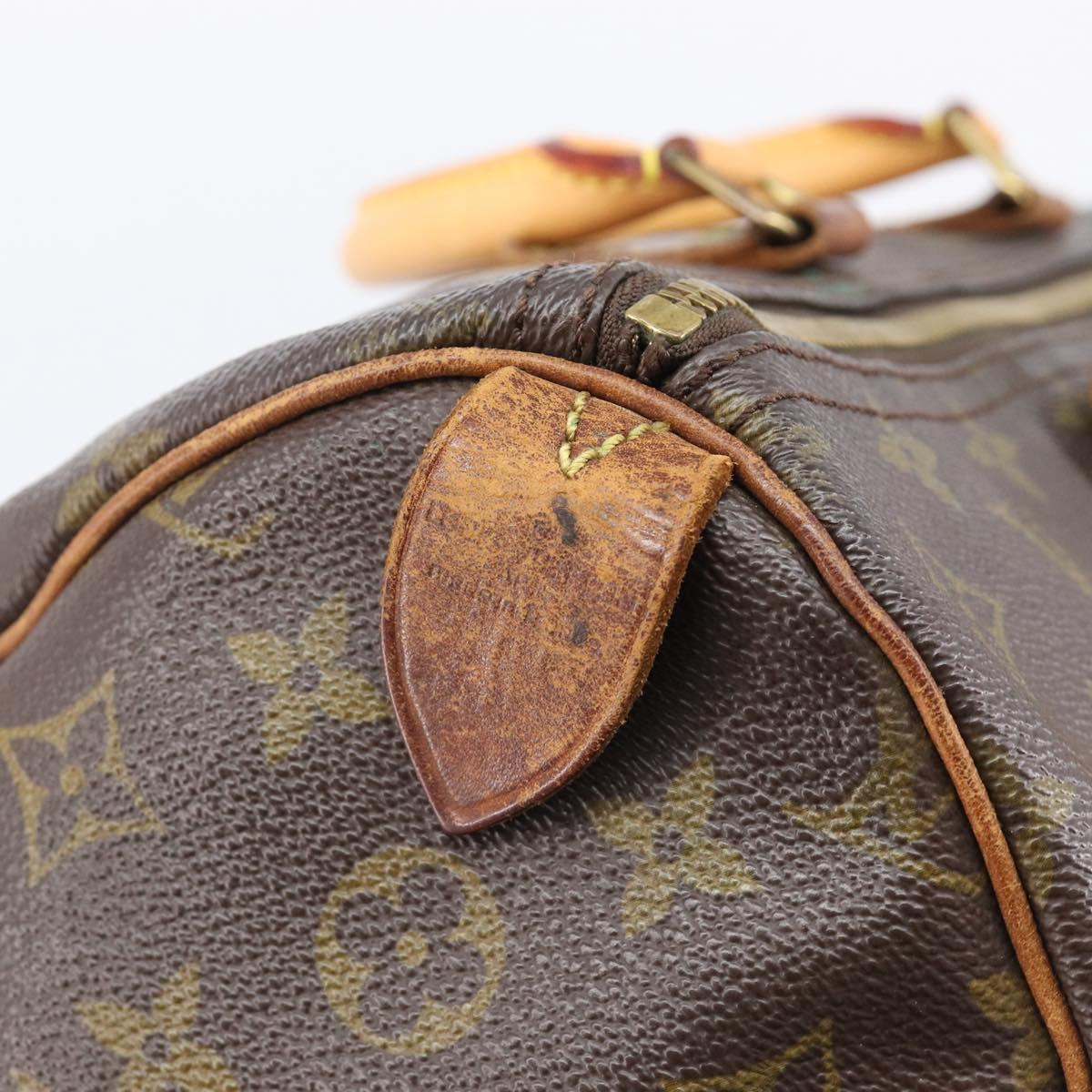 LOUIS VUITTON Monogram Speedy 35 Hand Bag M41524 LV Auth bs37108