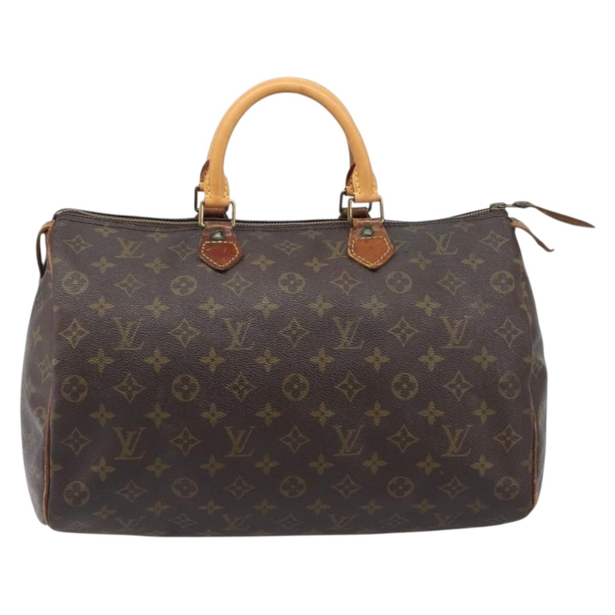 LOUIS VUITTON Monogram Speedy 35 Hand Bag M41524 LV Auth bs37108