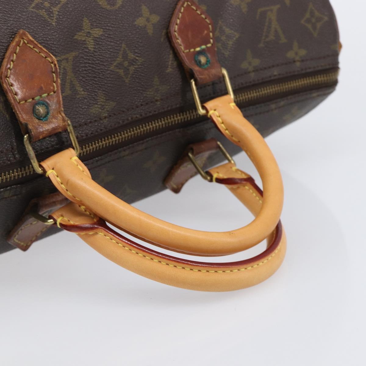 LOUIS VUITTON Monogram Speedy 35 Hand Bag M41524 LV Auth bs37108