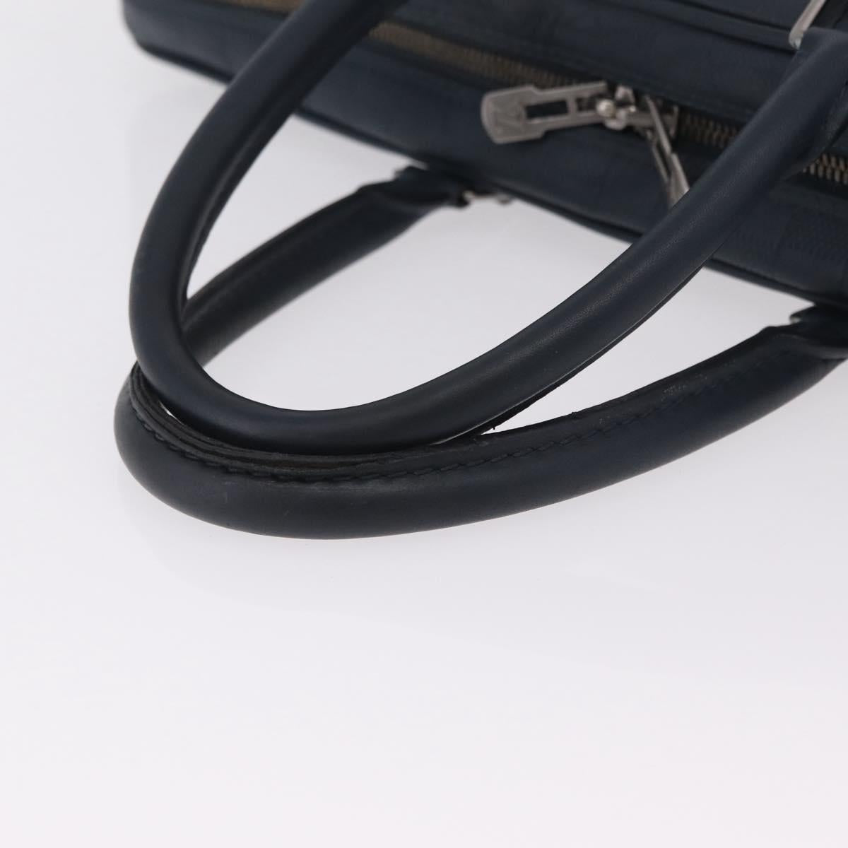 LOUIS VUITTON Damier Infini Porte Documents Voyage Bag Blue N41291 Auth bs37113
