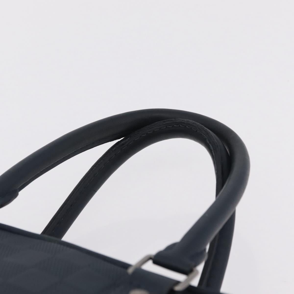 LOUIS VUITTON Damier Infini Porte Documents Voyage Bag Blue N41291 Auth bs37113