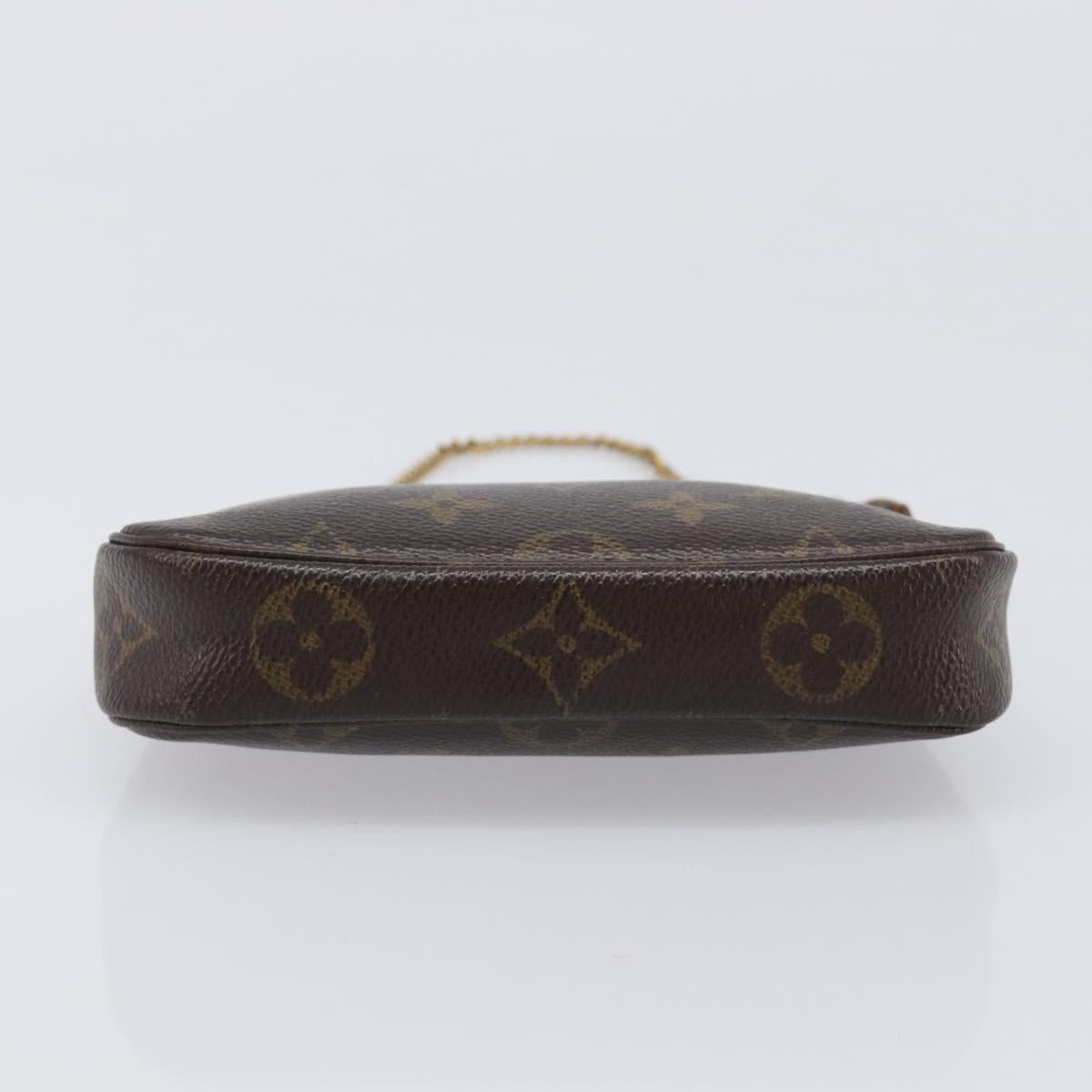LOUIS VUITTON Monogram Mini Pochette Accessoires Pouch N41667 LV Auth bs37115