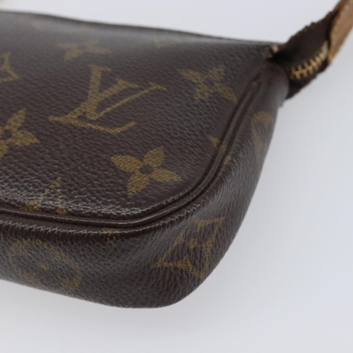 LOUIS VUITTON Monogram Mini Pochette Accessoires Pouch N41667 LV Auth bs37115