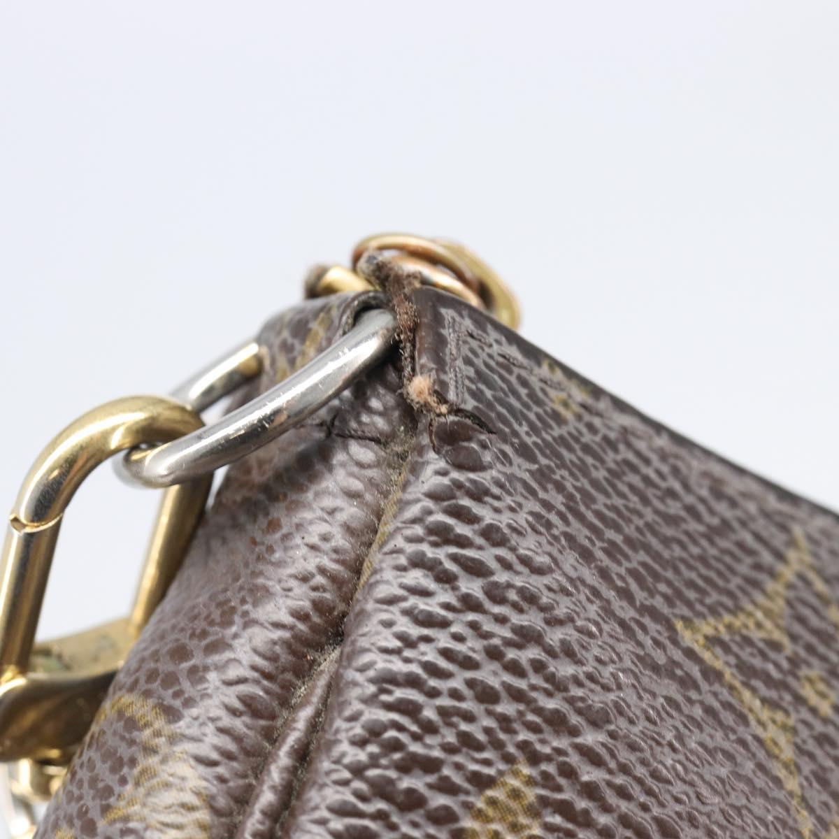 LOUIS VUITTON Monogram Mini Pochette Accessoires Pouch N41667 LV Auth bs37115