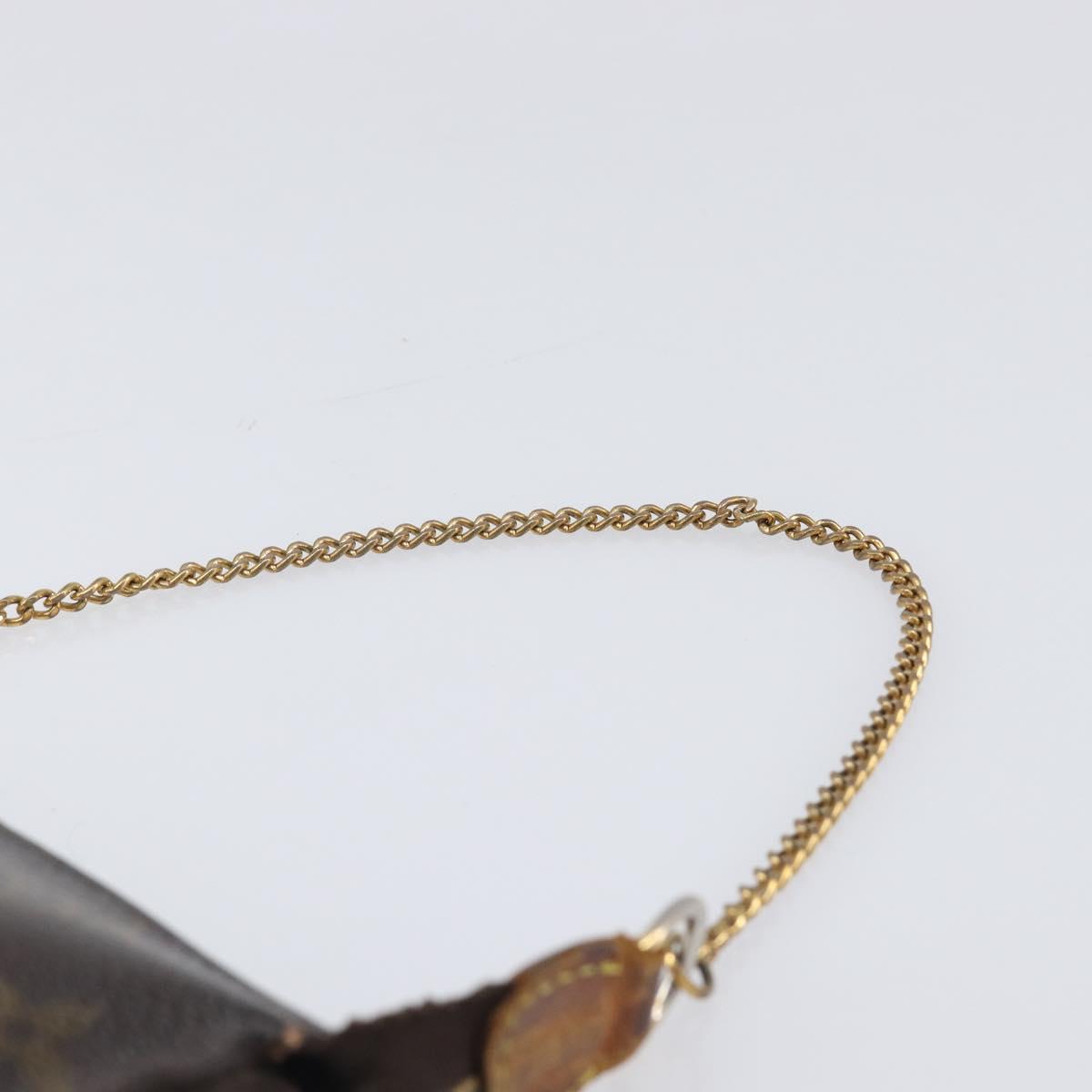 LOUIS VUITTON Monogram Mini Pochette Accessoires Pouch N41667 LV Auth bs37115