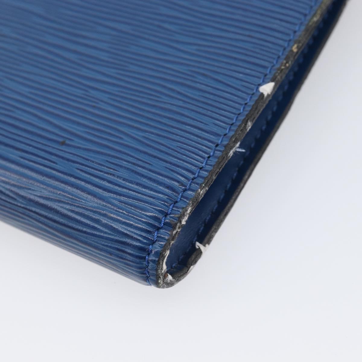 LOUIS VUITTON Epi Pochette Accessoires Accessory Pouch Blue M52985 Auth bs37126