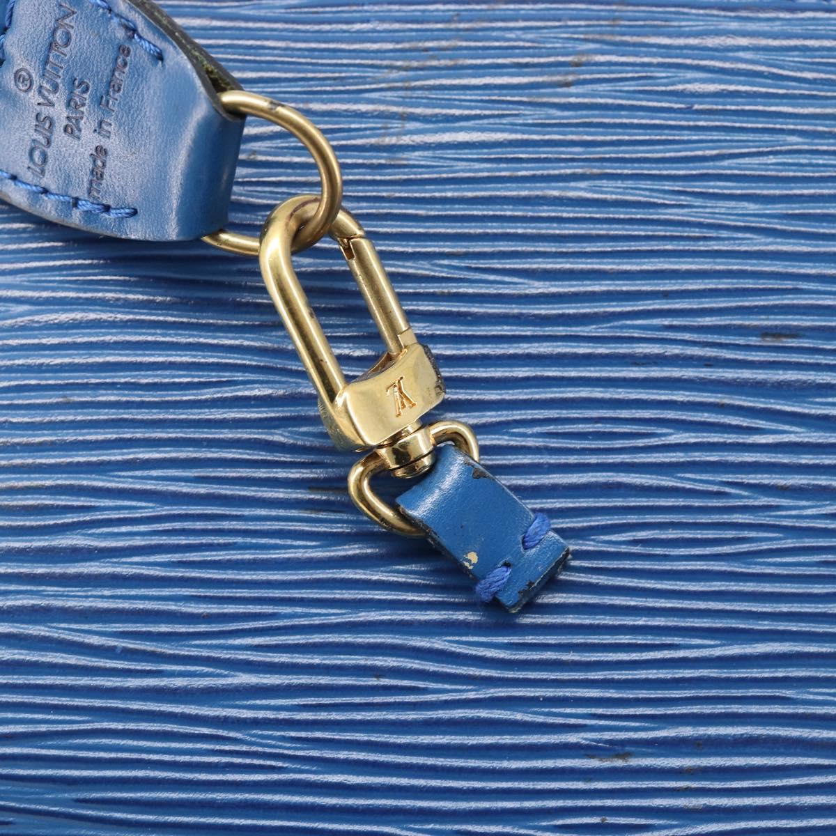 LOUIS VUITTON Epi Pochette Accessoires Accessory Pouch Blue M52985 Auth bs37126