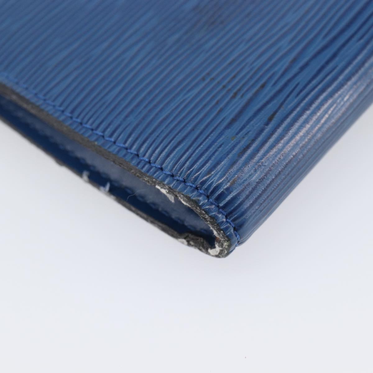 LOUIS VUITTON Epi Pochette Accessoires Accessory Pouch Blue M52985 Auth bs37126