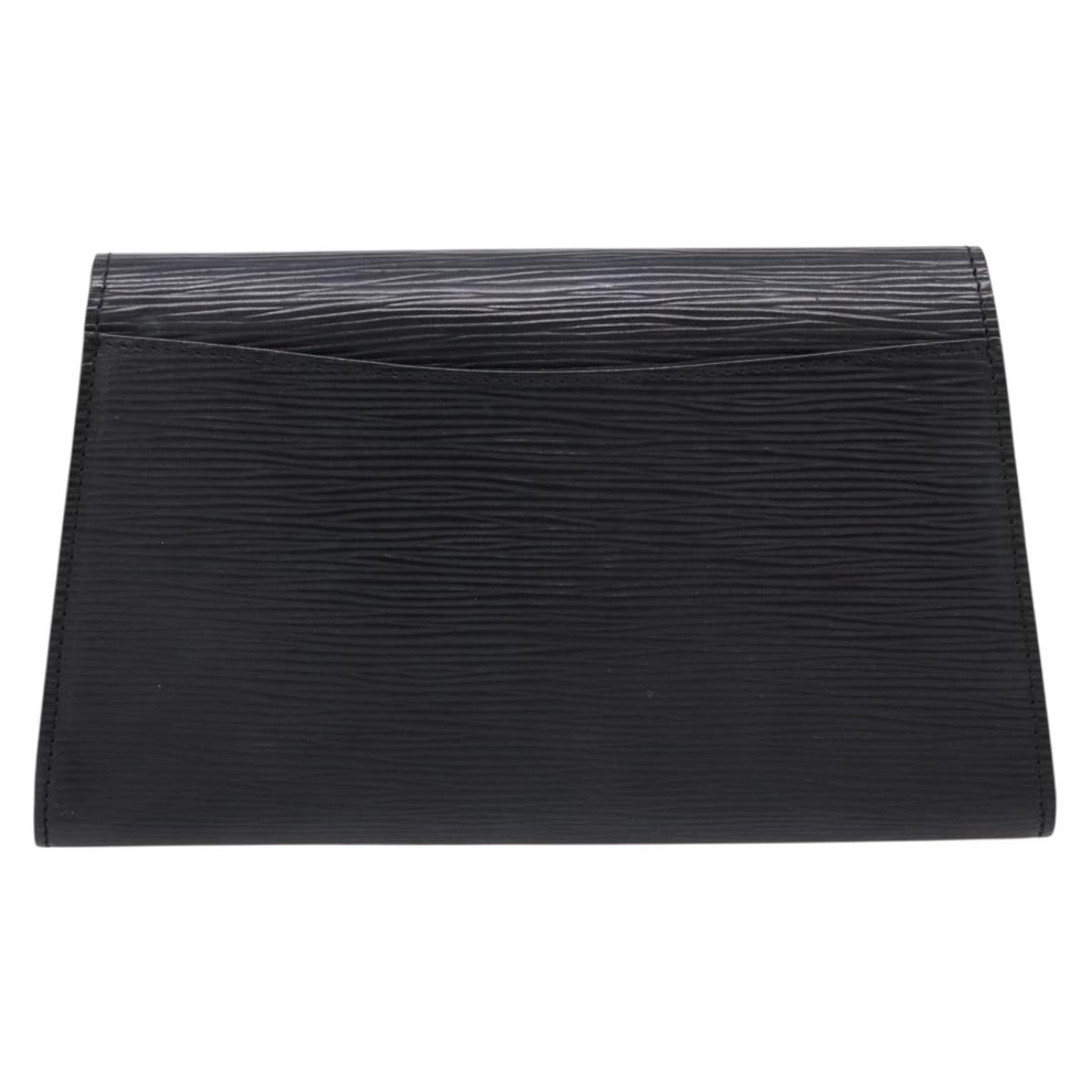 LOUIS VUITTON Epi Art Deco Clutch Bag Black M52632 LV Auth bs37127A