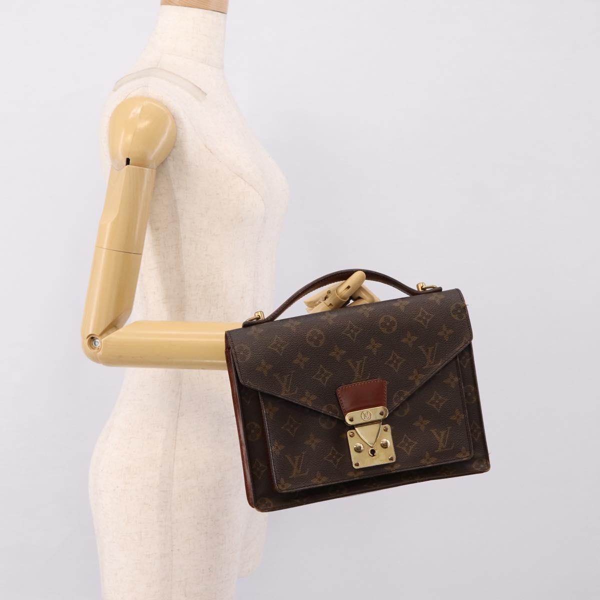 LOUIS VUITTON Monogram Monceau 26 Hand Bag M51187 LV Auth bs37130