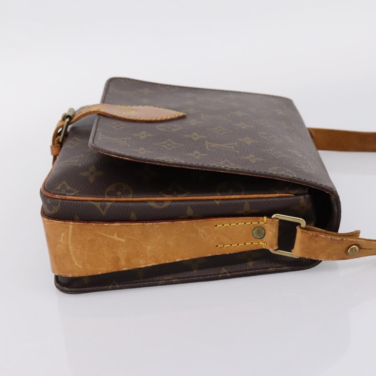 LOUIS VUITTON Monogram Cartouchiere GM Shoulder Bag M51252 LV Auth bs37135