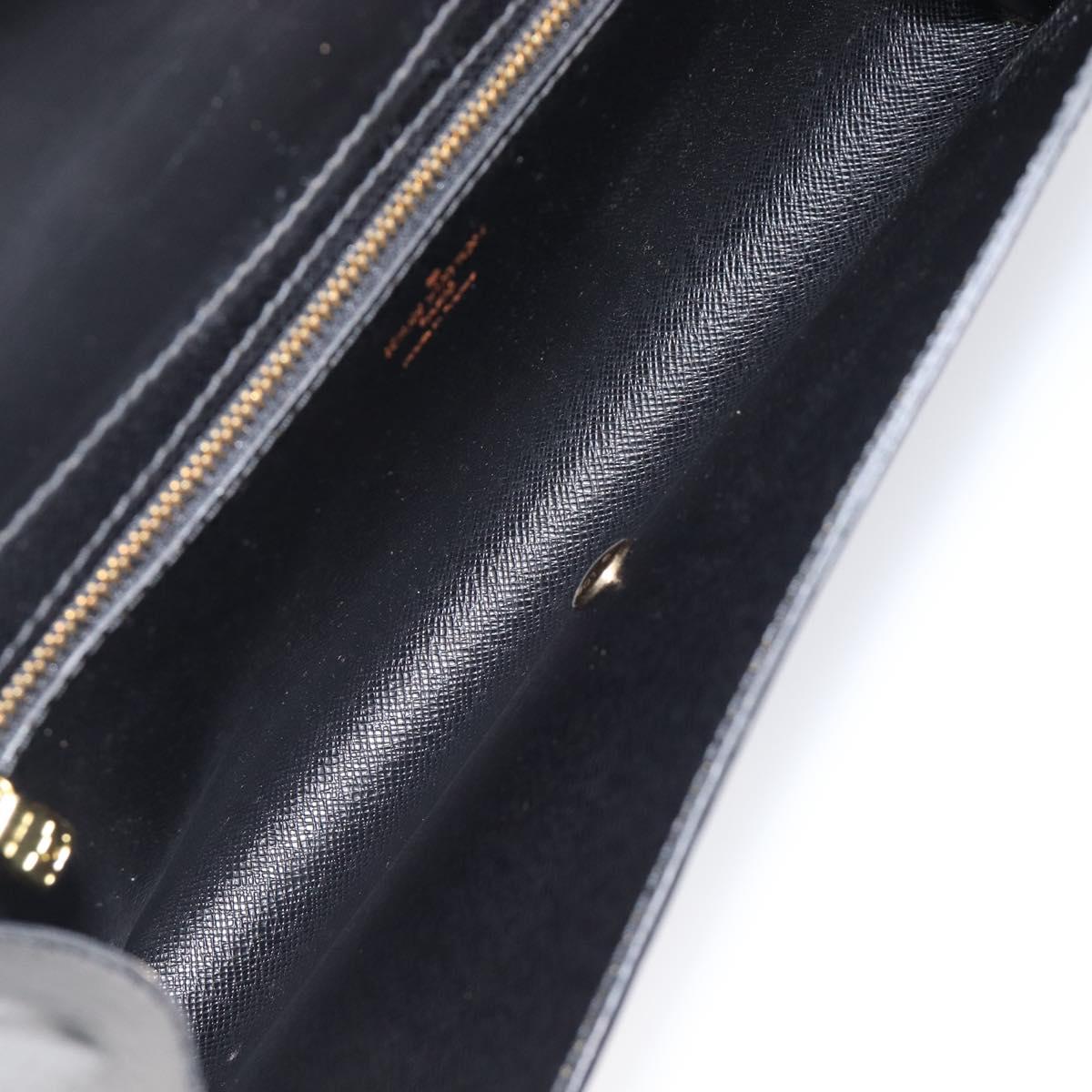 LOUIS VUITTON Epi Art Deco Clutch Bag Black M52632 LV Auth bs37136A