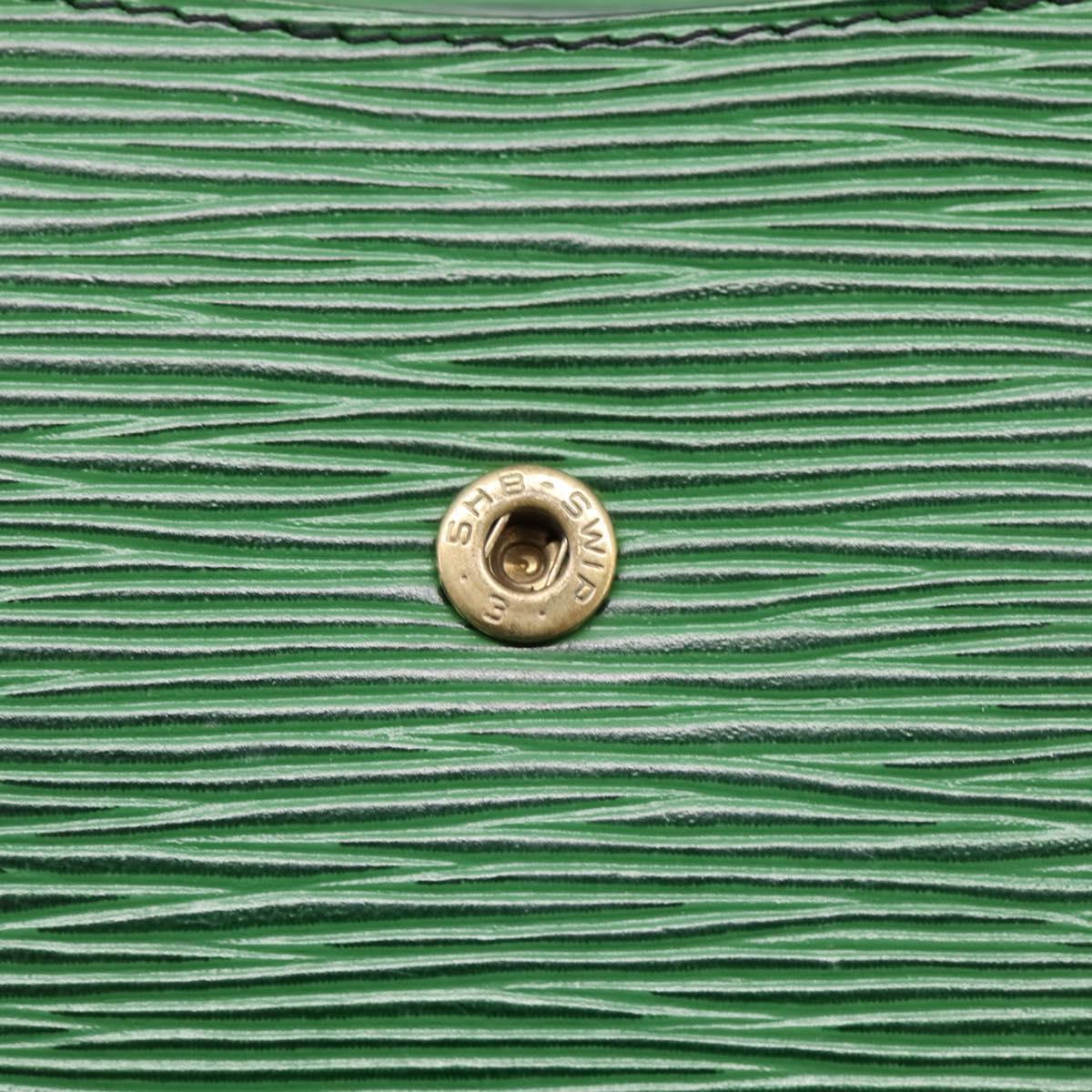LOUIS VUITTON Epi Montaigne 23 Clutch Bag Green M52664 LV Auth bs37137A