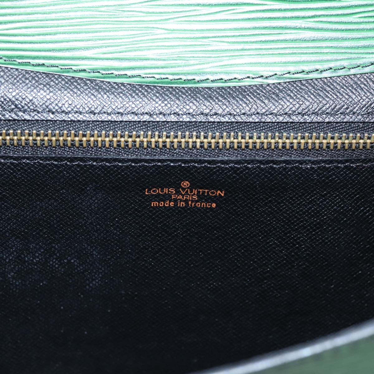 LOUIS VUITTON Epi Montaigne 23 Clutch Bag Green M52664 LV Auth bs37137A