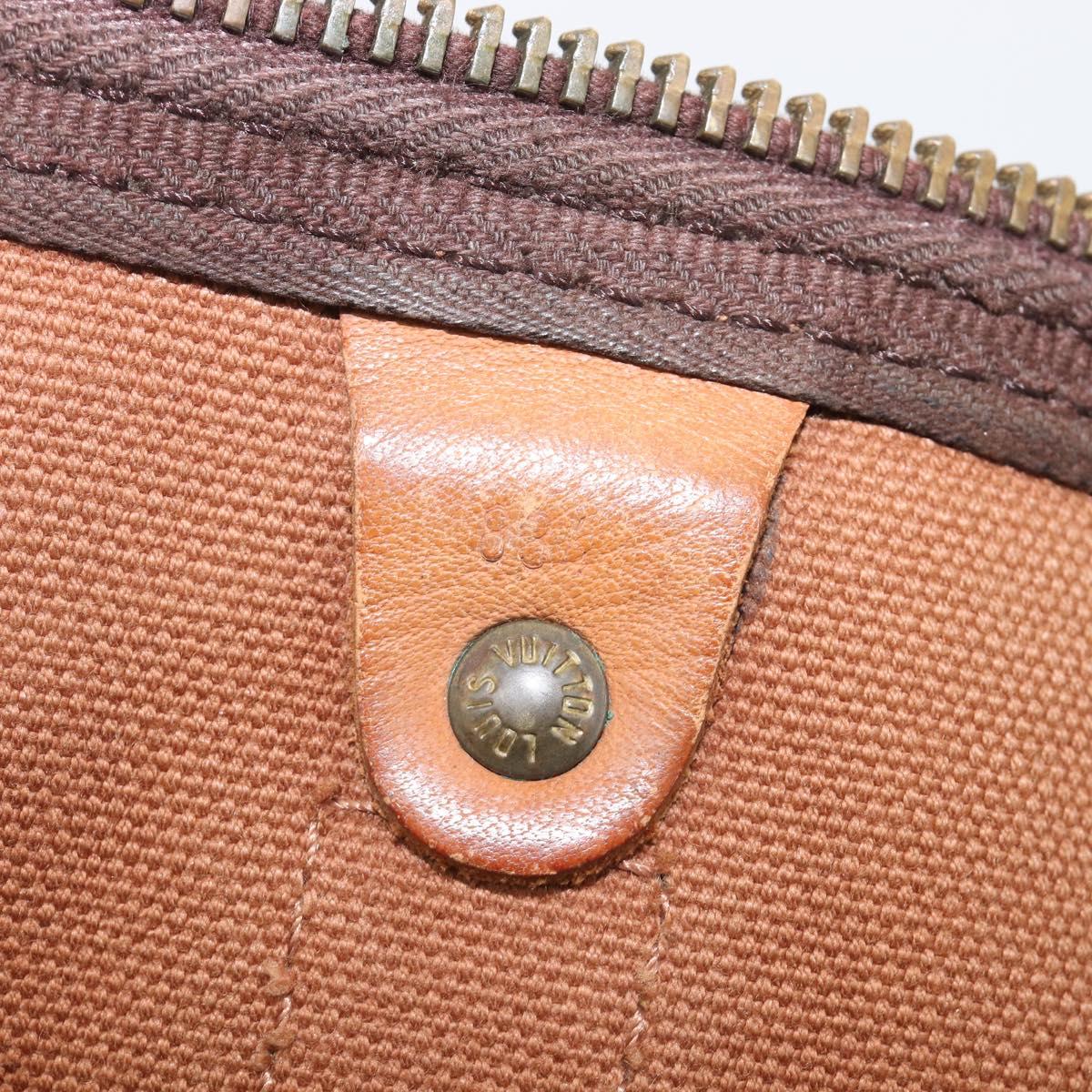 LOUIS VUITTON Monogram Keepall 55 Boston Bag M41424 LV Auth bs37138