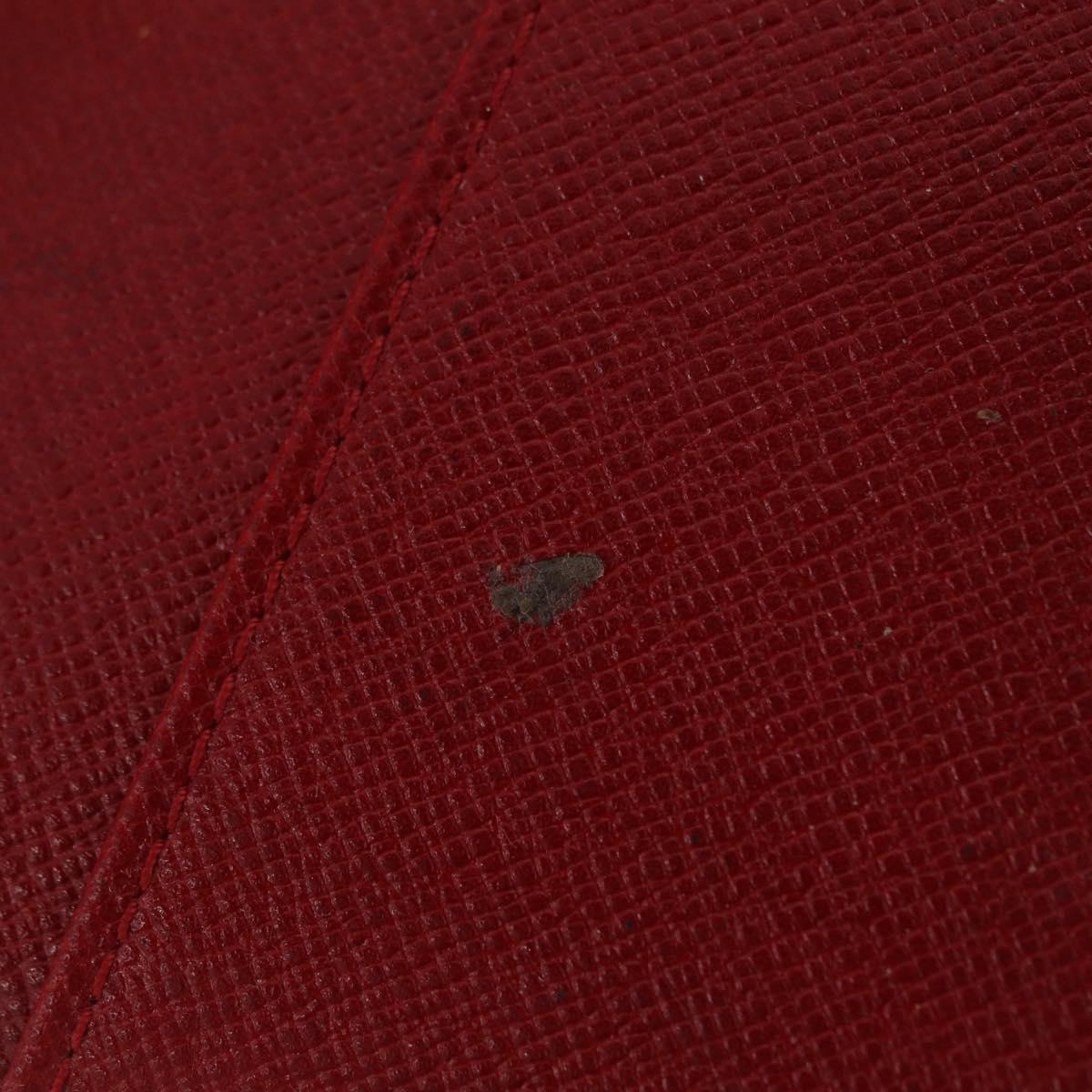 LOUIS VUITTON Epi Agenda PM Day Planner Cover Red R20057 LV Auth bs37139