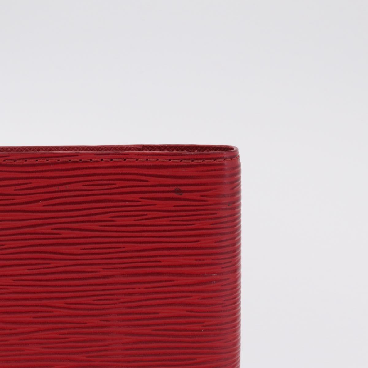 LOUIS VUITTON Epi Agenda PM Day Planner Cover Red R20057 LV Auth bs37139