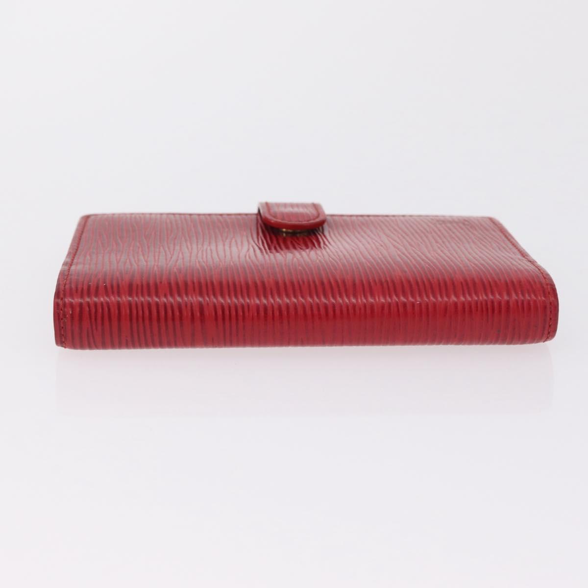 LOUIS VUITTON Epi Agenda PM Day Planner Cover Red R20057 LV Auth bs37139